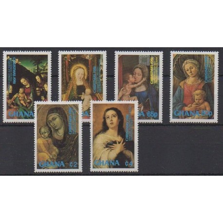 Ghana - 1981 - Nb 720/725 - Christmas - Paintings
