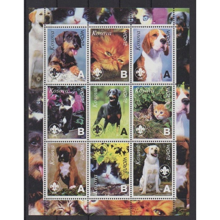 Buy this set of stamps of Kosovo of the year 2000 (Nb 9 valeurs).