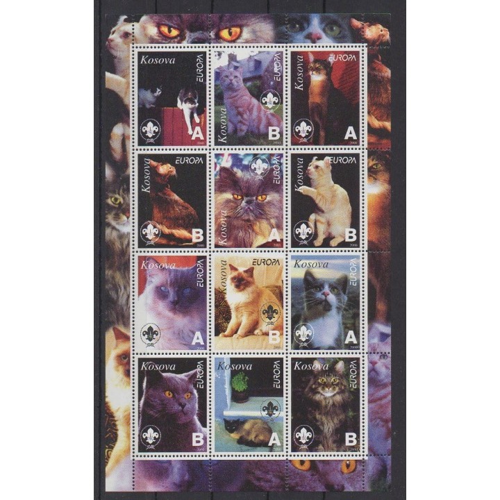 Acheter cette série de timbres du Kosovo de l'année 2000 (No 12 valeurs).