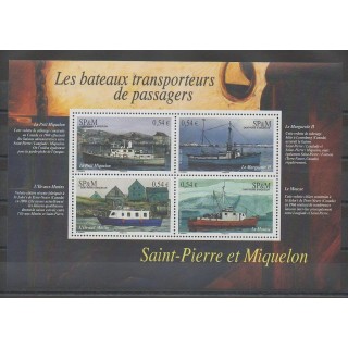 Stamps - Saint-Pierre and Miquelon - Blocks and sheets - 2007 - Nb BF 12 - Boats