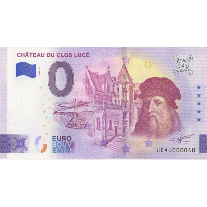 Euro banknote memory - 2026 - Château du Clos Lucé - (Indre-et-Loire )