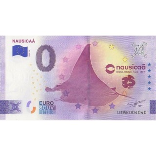 Billet souvenir touristique - 2026-13 - Nausicaá - La raie - (Pas-de-Calais)