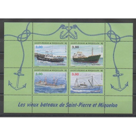 Saint-Pierre et Miquelon - Blocs et feuillets - 1996 - No BF5 - Bateaux