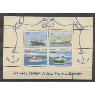 Stamps - Saint-Pierre and Miquelon - Blocks and sheets - 1994 - Nb BF 4 - Boats