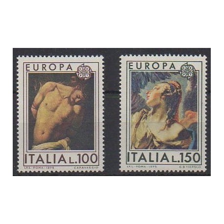 Italy - 1975 - Nb 1222/1223 - Paintings - Europa
