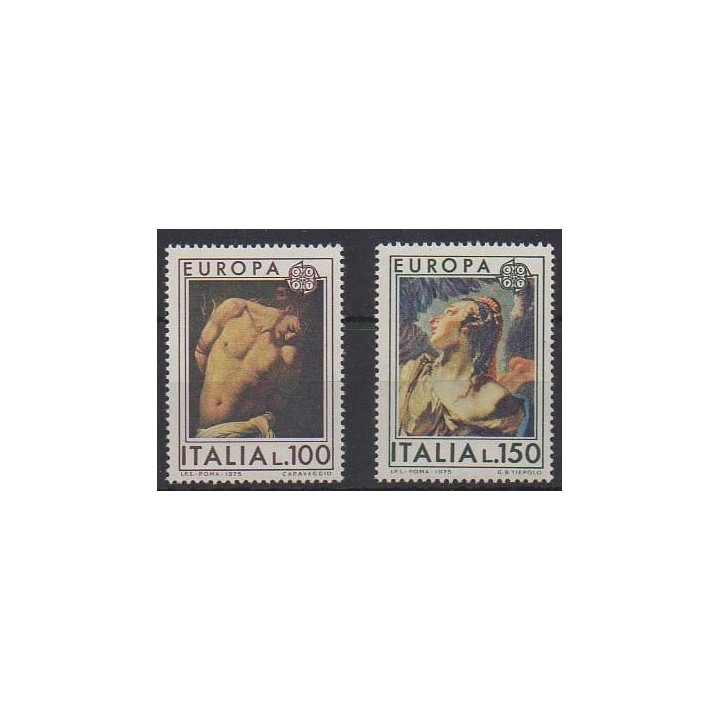 Acheter cette série de timbres d'Italie de l'année 1975 (No 1222/1223).