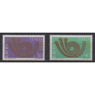 Buy this set of stamps of Italy of the year 1973 (Nb 1140/1141).