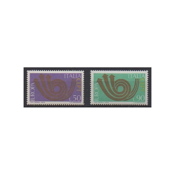 Acheter cette série de timbres d'Italie de l'année 1973 (No 1140/1141).