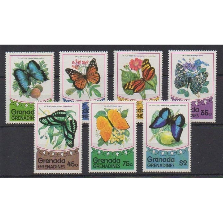 Acheter cette série de timbres de Grenadines de l'année 1975 (No 67/73). - Neuf avec charnière