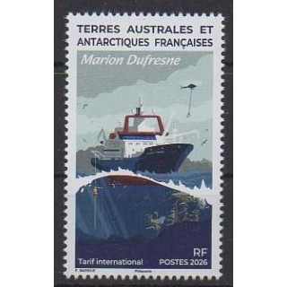 Buy this stamp of FSAL of the year 2026 (Marion Dufresne).