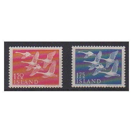 Islande - 1956 - No 270/271 - Oiseaux - Neufs avec charnière