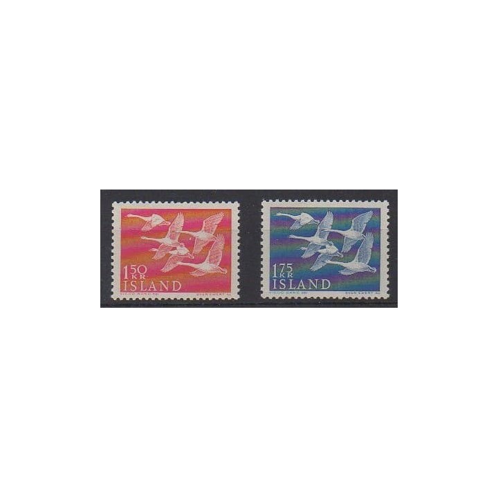Acheter cette série de timbres d'Islande de l'année 1956 (No 270/271). - Neuf avec charnière