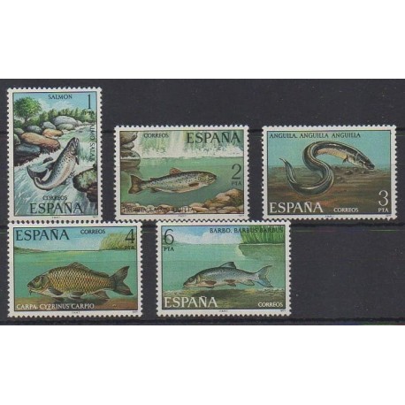 Spain - 1977 - Nb 2042/2046 - Sea life