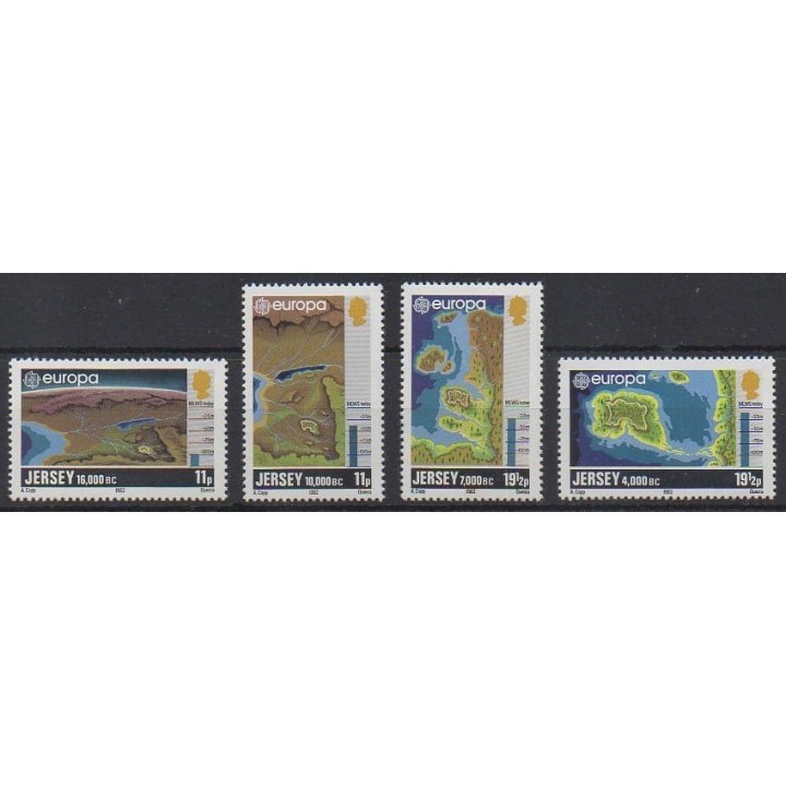 Buy this set of stamps of Jersey of the year 1982 (Nb 272/275).