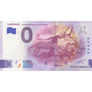 Euro banknote memory - 2026 - Lascaux - 1er taureau - (Dordogne)