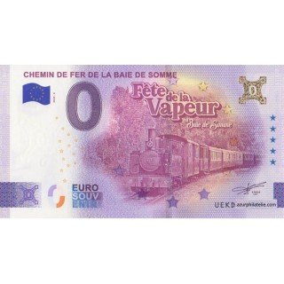 Billet souvenir touristique - 2026-6 - Chemin de fer de la baie de Somme - Fête de la vapeur - (Somme)