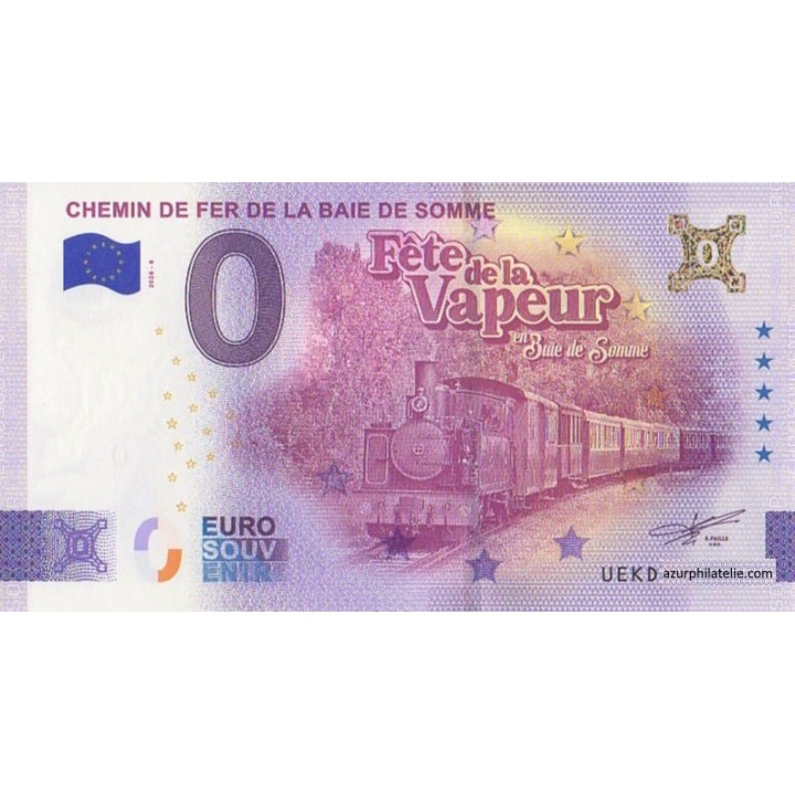 Billet souvenir touristique - 2026-6 - Chemin de fer de la baie de Somme - Fête de la vapeur - (Somme)