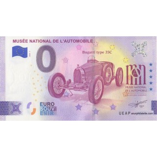 Billet souvenir touristique - 2026-4 - Musée National de l'automobile - Bugatti Type 35C - (Haut-Rhin)