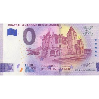 Billet souvenir touristique - 2026-3 - Château et jardins des Milandes - (Dordogne)