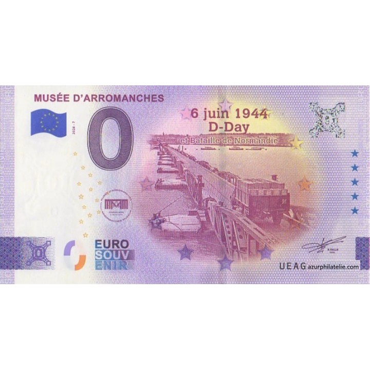 Euro banknote memory - 2026 - Musée d'Arromanches - 6 Juin 1944 D-Day et bataille de Normandie  - (Calvados)