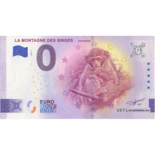 Billet souvenir touristique - 2026-9 - La montagne des singes - (Bas-Rhin)