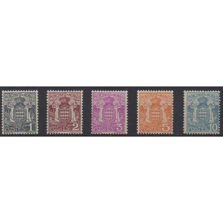 Acheter cette série de timbres de Monaco de l'année 1924 (No 73/76).