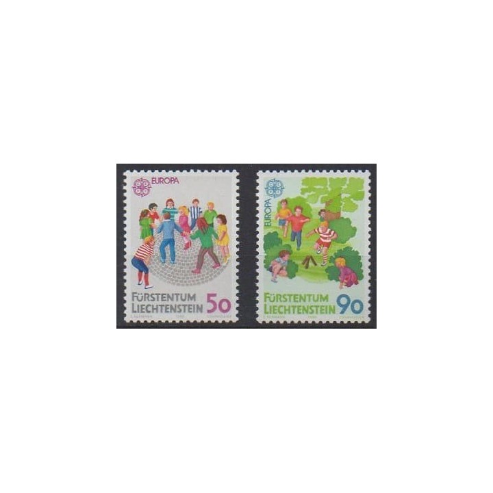 Buy this set of stamps of Liechtenstein of the year 1989 (Nb 901/902).