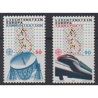 Acheter cette série de timbres du Liechtenstein  de l'année 1988 (No 878/879).