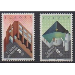 Lienchtentein - 1987 - Nb 859/860 - Architecture - Europa