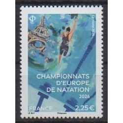 France - Poste - 2026 - Chanpionnats d'Europe de natation - Various sports