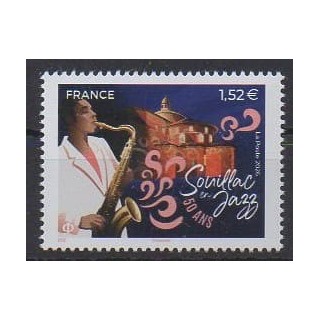 Buy this stamp of France of the year 2026 (Souillac en jazz).
