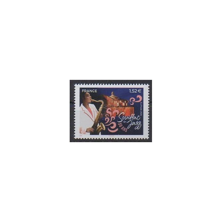 Buy this stamp of France of the year 2026 (Souillac en jazz).