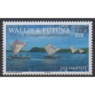 Acheter ce timbre de Wallis et Futuna de l'année 2026 (Course de pirogues traditionnelles).