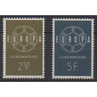 Acheter cette série de timbres du Luxembourg de l'année 1959 (No 567/568).