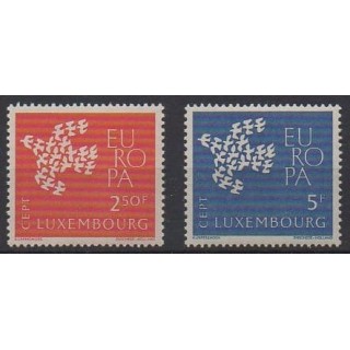 Acheter cette série de timbres du Luxembourg de l'année 1961 (No 601/602).