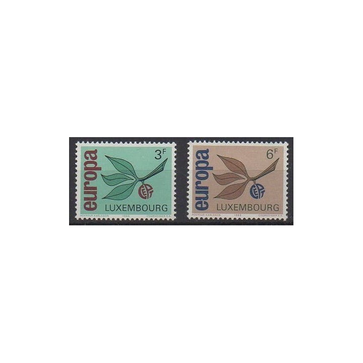 Acheter cette série de timbres du Luxembourg de l'année 1965 (No 670/671).