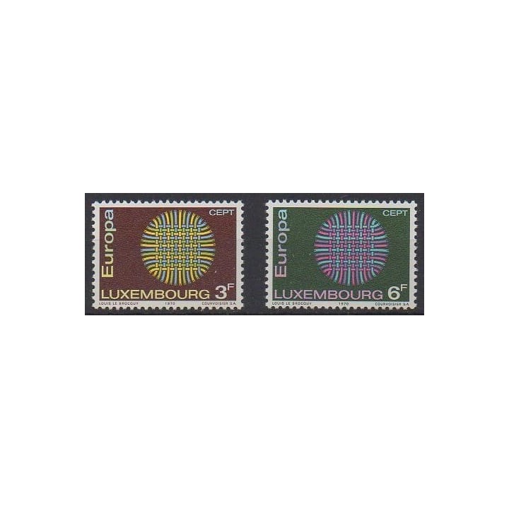 Buy this set of stamps of Luxembourg of the year 1970 (Nb 757/758).