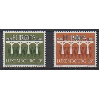 Buy this set of stamps of Luxembourg of the year 1984 (Nb 1048/1049).