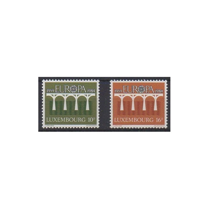 Acheter cette série de timbres du Luxembourg de l'année 1984 (No 1048/1049).