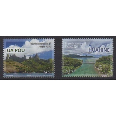 Polynésie - 2026 - No 1390/1391 - Sites