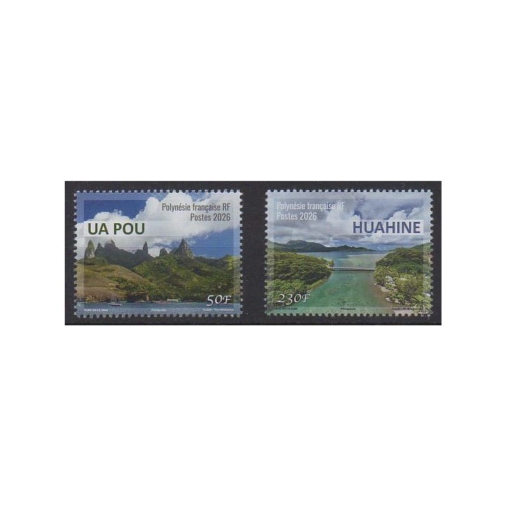 Buy this set of stamps of Polynesia of the year 2026 (Nb 1390/1391).