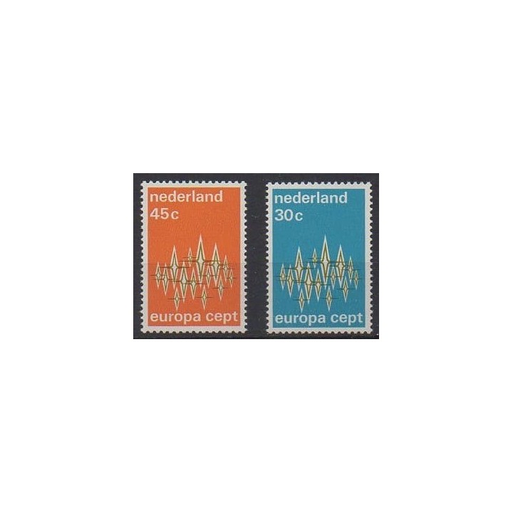 Acheter cette série de timbres des Pays-Bas de l'année 1972 (No 958/959).