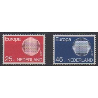 Acheter cette série de timbres des Pays-Bas de l'année 1970 (No 914/915).