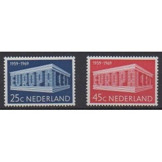 Acheter cette série de timbres des Pays-Bas de l'année 1969 (No 893/894).