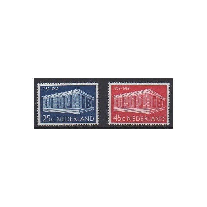 Buy this set of stamps of Netherlands of the year 1969 (Nb 893/894).