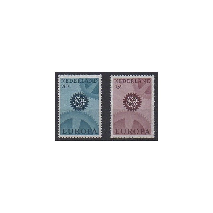 Acheter cette série de timbres des Pays-Bas de l'année 1967 (No 850/851).
