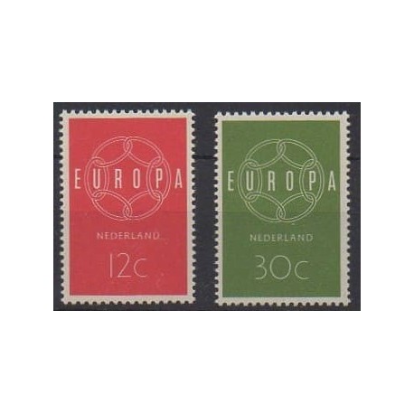 Netherlands - 1959 - Nb 708/709 - Europa