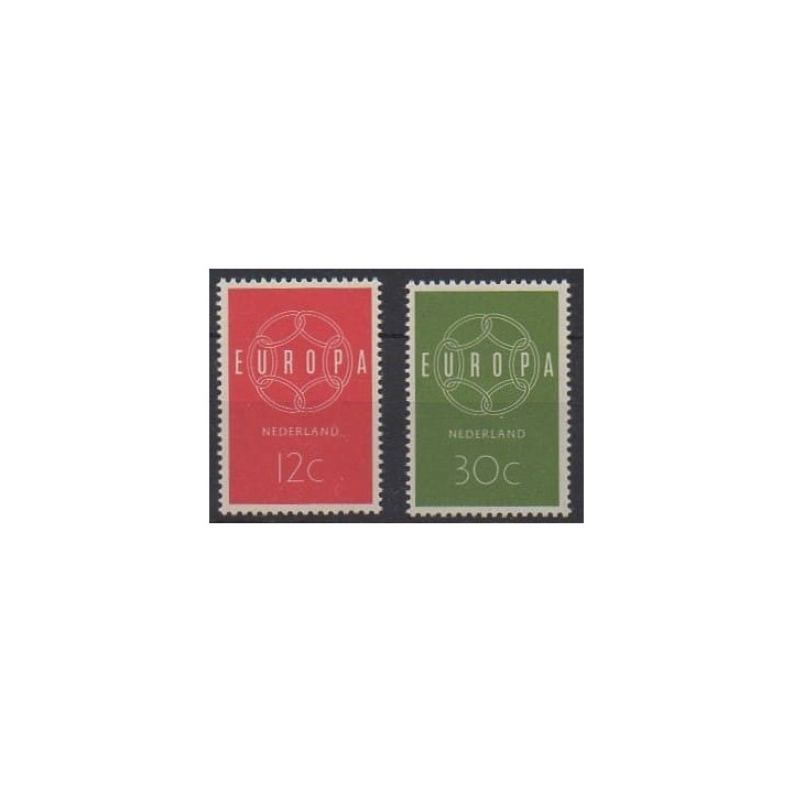 Acheter cette série de timbres des Pays-Bas de l'année 1959 (No 708/709).