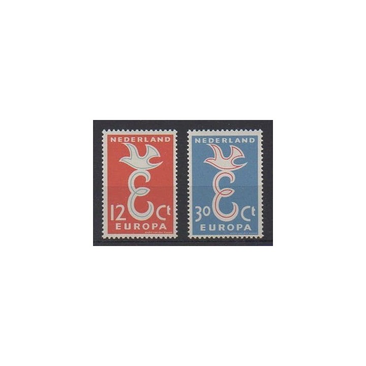 Acheter cette série de timbres des Pays-Bas de l'année 1958 (No 691/692).