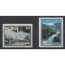 Norvège - 1977 - No 698/699 - Sites - Europa